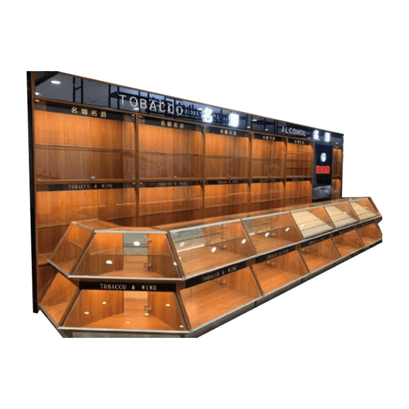 Elegantna panoramska vitrina za duhan i vino